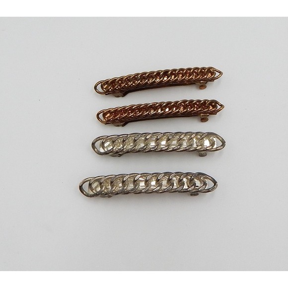 Hair Clip Assortment Barrettes Tortoise Chain Pearl France Taiwan Lot of 18 main image 9